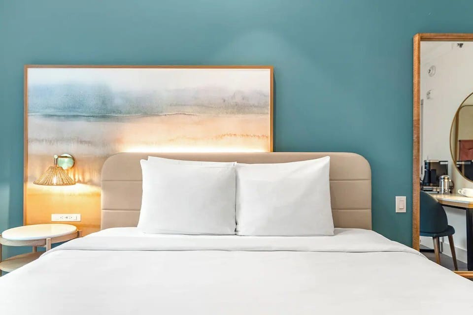 Bedroom. Interior and views may vary based on location and availability