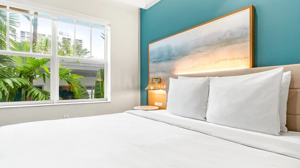 Bedroom. Interior and views may vary based on location and availability