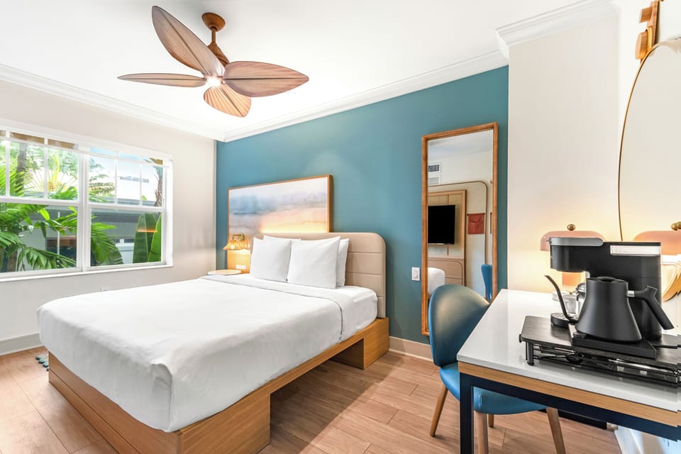 Bedroom. Interior and views may vary based on location and availability