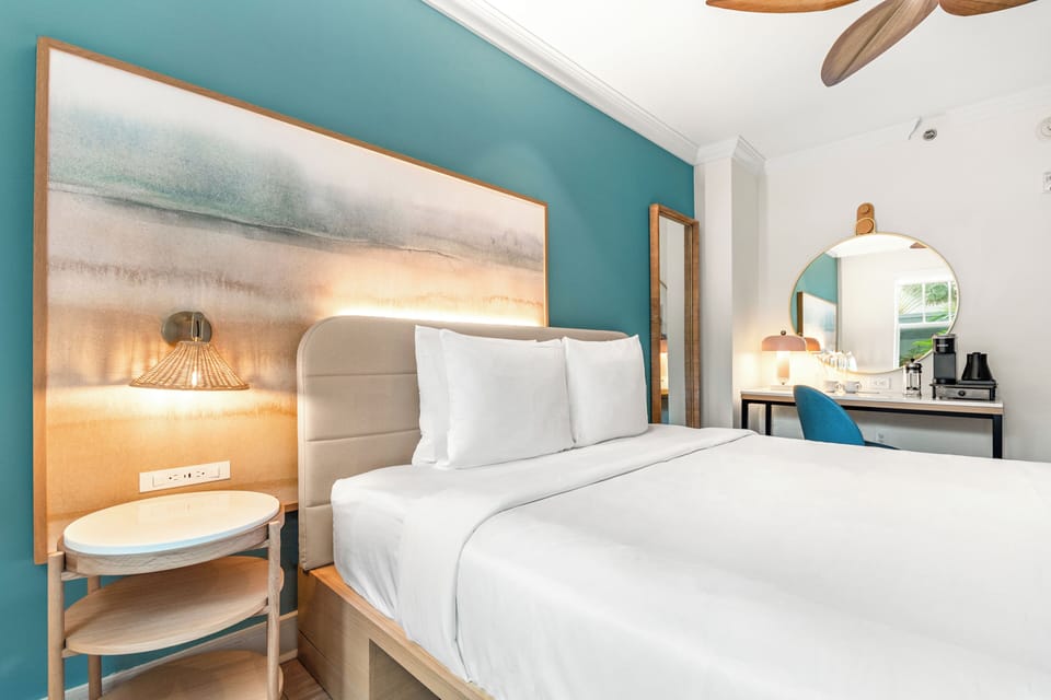 Bedroom. Interior and views may vary based on location and availability