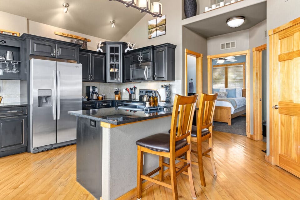 Fully stocked kitchen with everything needed for meals