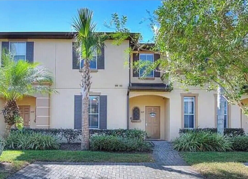 Here is a front view of the townhome.