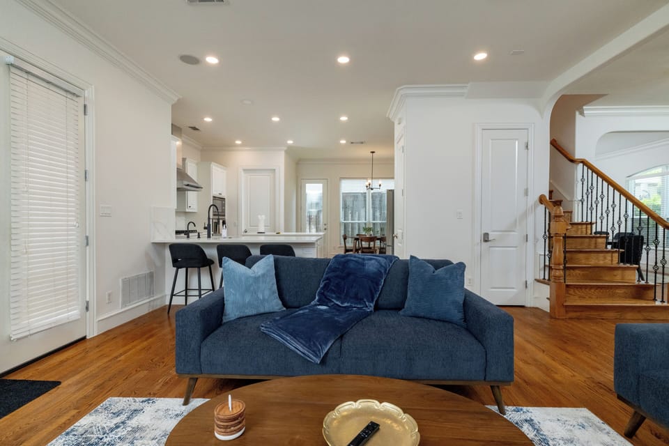 Spacious main floor view from the comfortable seating area.
