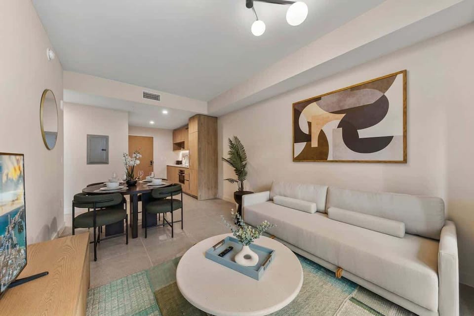 Classic Condo, 1 King Bed with Sofa bed, Kitchen, City View | Living area | 65-inch Smart TV with cable channels