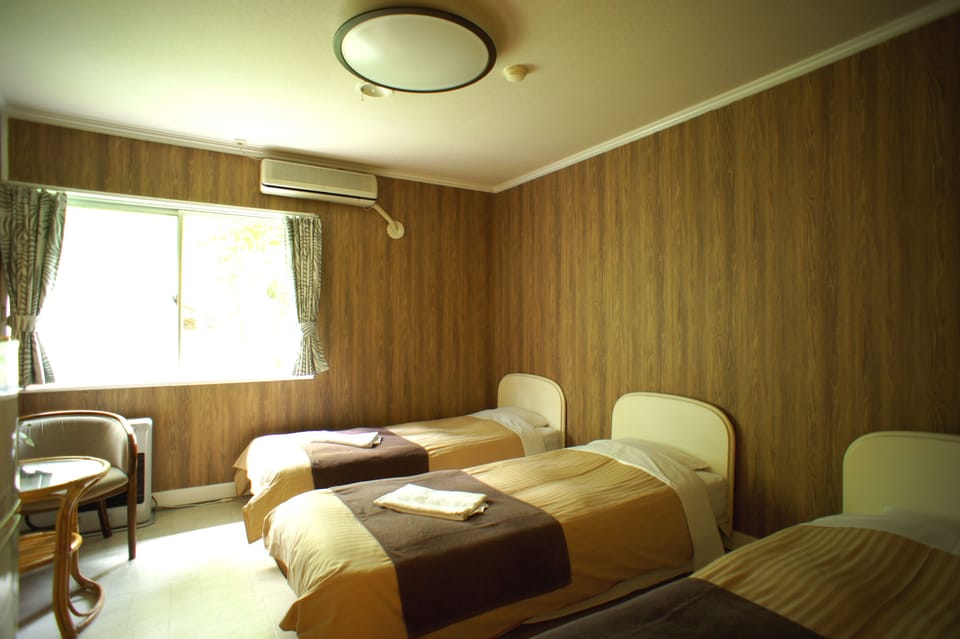 Triple Room, Shared Bathroom | Free minibar, desk, blackout drapes, iron/ironing board