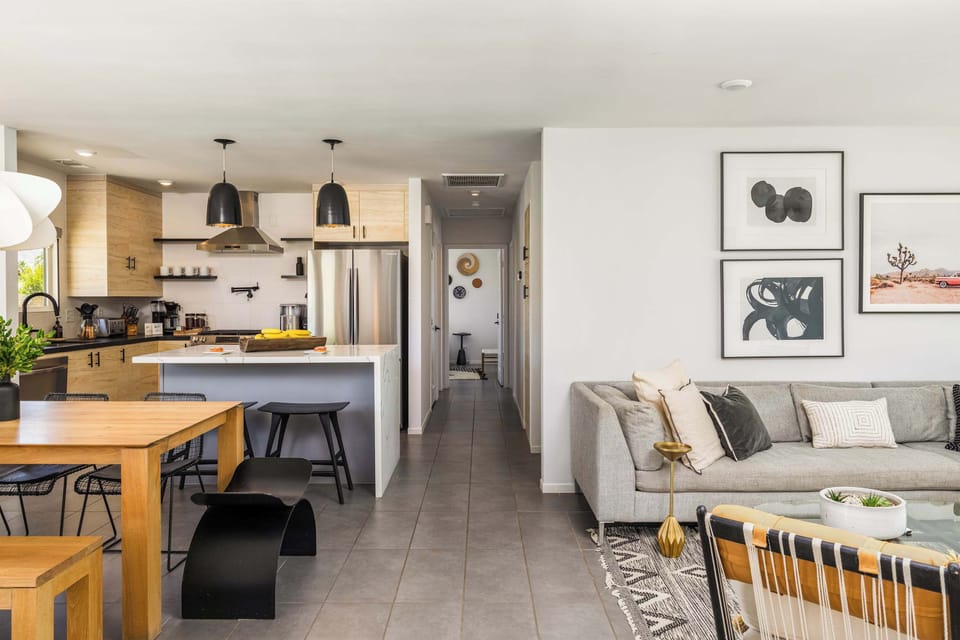 Living Room | Desert Charmer in Palm Springs, California by Luxus Vacation Properties
