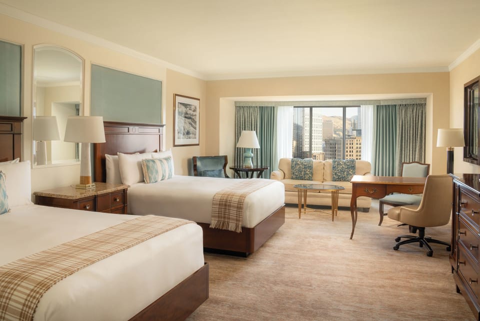 Start your day refreshed in a spacious room with soothing city views.