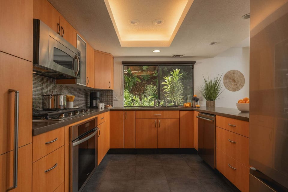 Cool lighting, and beautiful atmosphere in the kitchen illuminates and inspires the cook in the house to create magical meals!