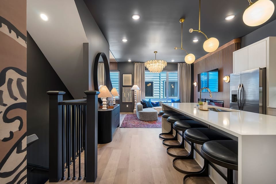 Into the open concept living space.