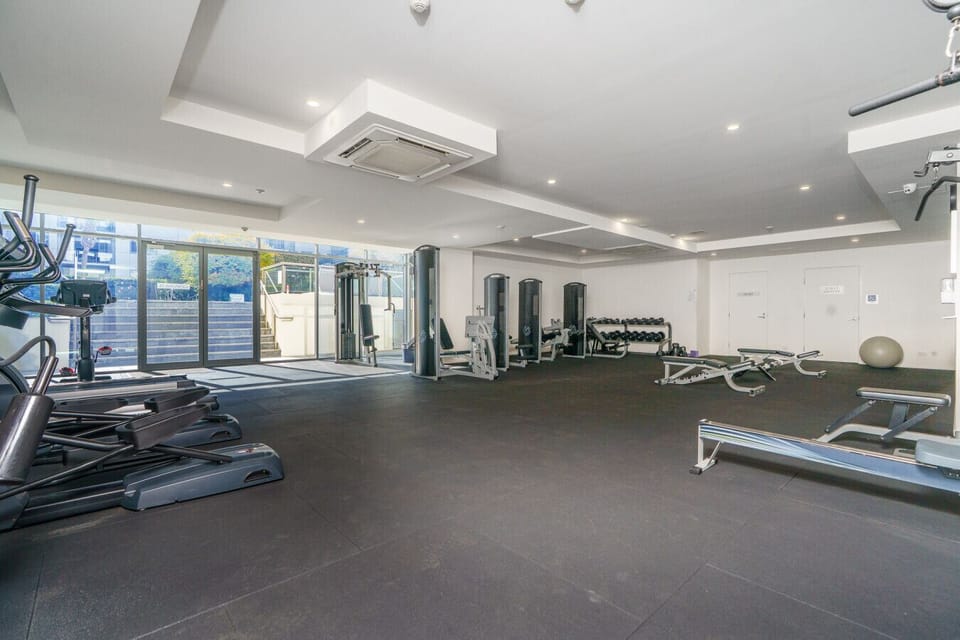 Stay active with access to the building’s spacious and well-equipped gym.