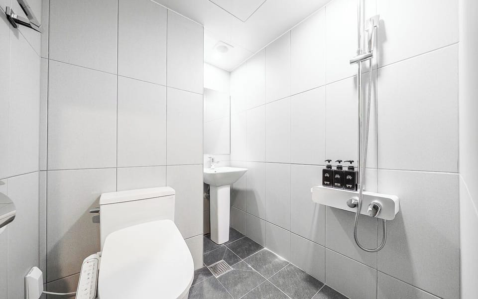 Basic Double Room | Bathroom | Hair dryer, bathrobes, slippers, bidet