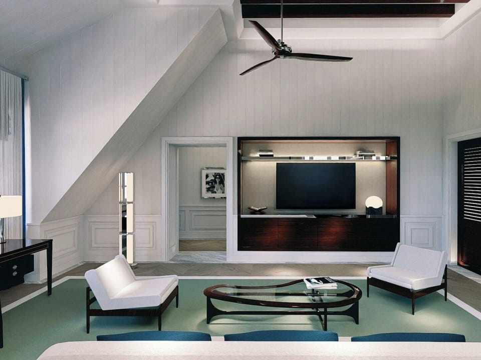 Penthouse (Pickering Suite) | Minibar, in-room safe, desk, laptop workspace