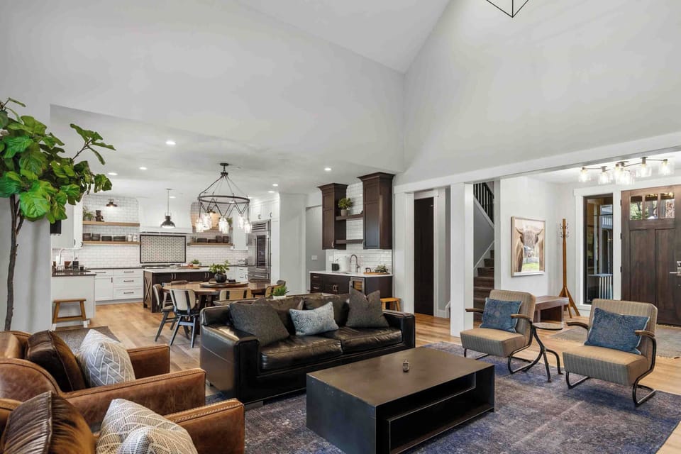 The kind of great room where everyone naturally ends up together without anyone planning it