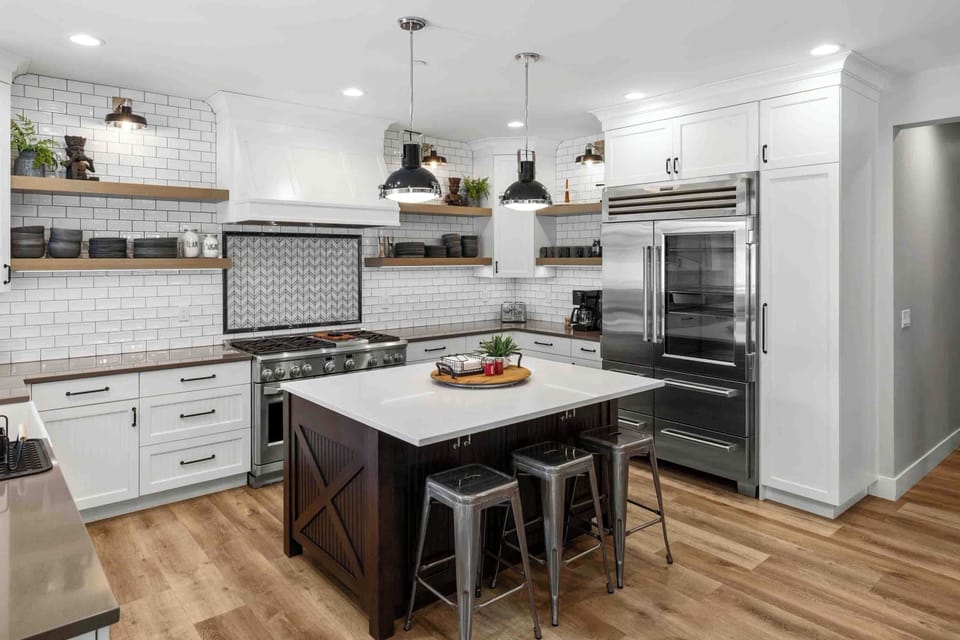 A chef-ready kitchen where the Sub-Zero fridge and pro-grade range mean your group eats well every night.