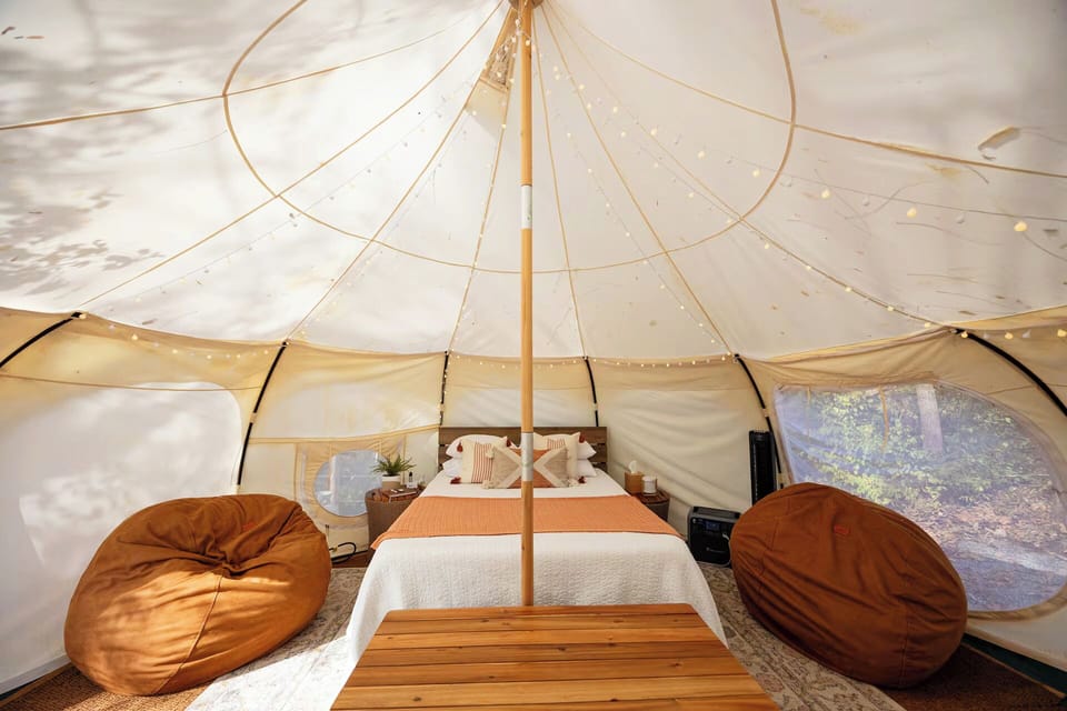 Enjoy a book in one of our two comfy CordaRoy's bean bags.