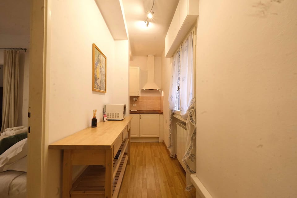 Comfort Apartment, City View | Private kitchen | Fridge, microwave, stovetop, electric kettle