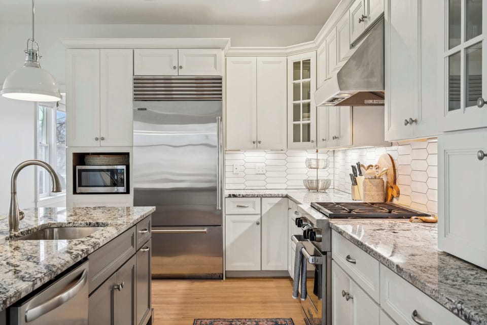 Large kitchen with updated appliances and everything needed to make a good meal!