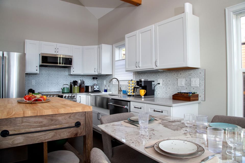 Fully stocked kitchen perfect for group gathering and cooking while having a great time