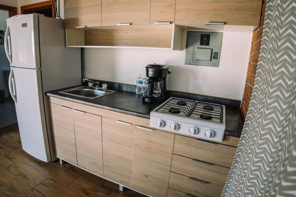 Family Cabin | Private kitchen | Coffee/tea maker, cleaning supplies