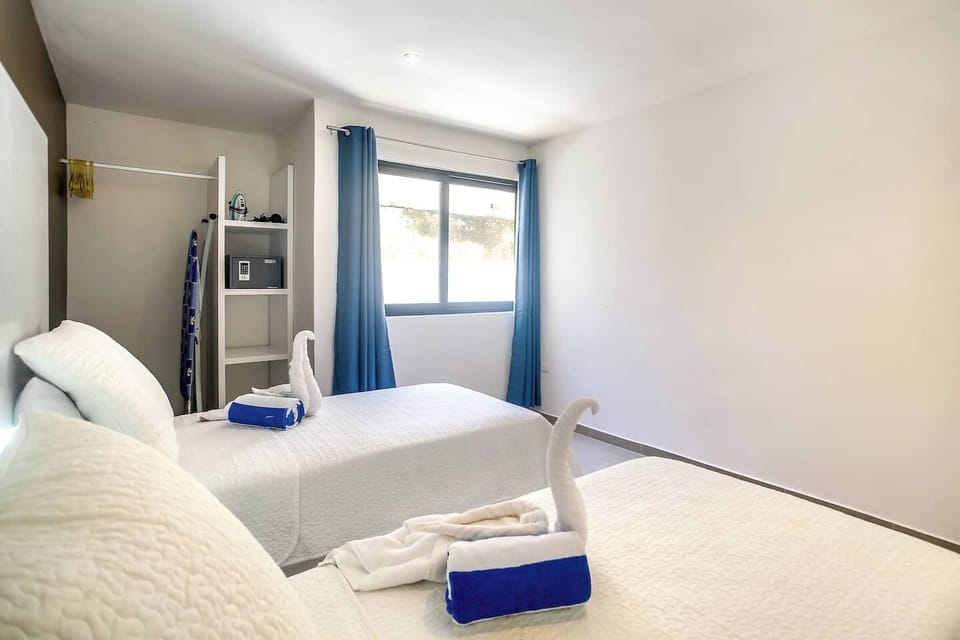 Safe box, blow dryer, iron, ironing board