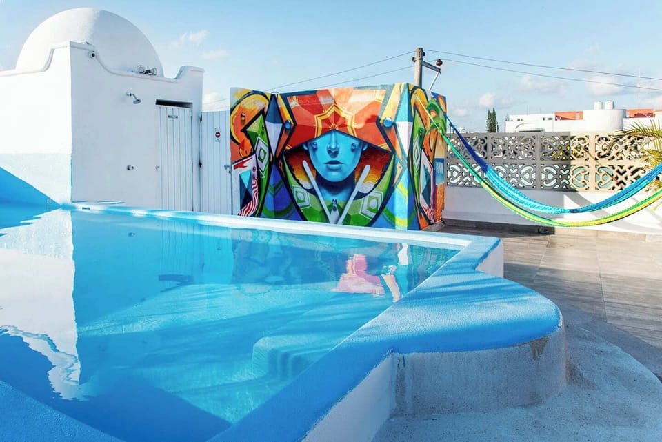 Valentina Rooftop with lounge, hammocks and a wading pool (only 40cm deep)
