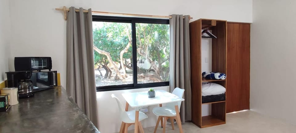 Dining area and view from window