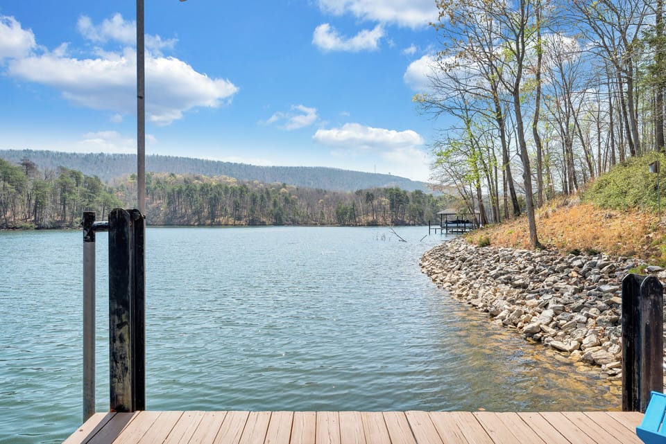 View of Smith Mountain from the dock