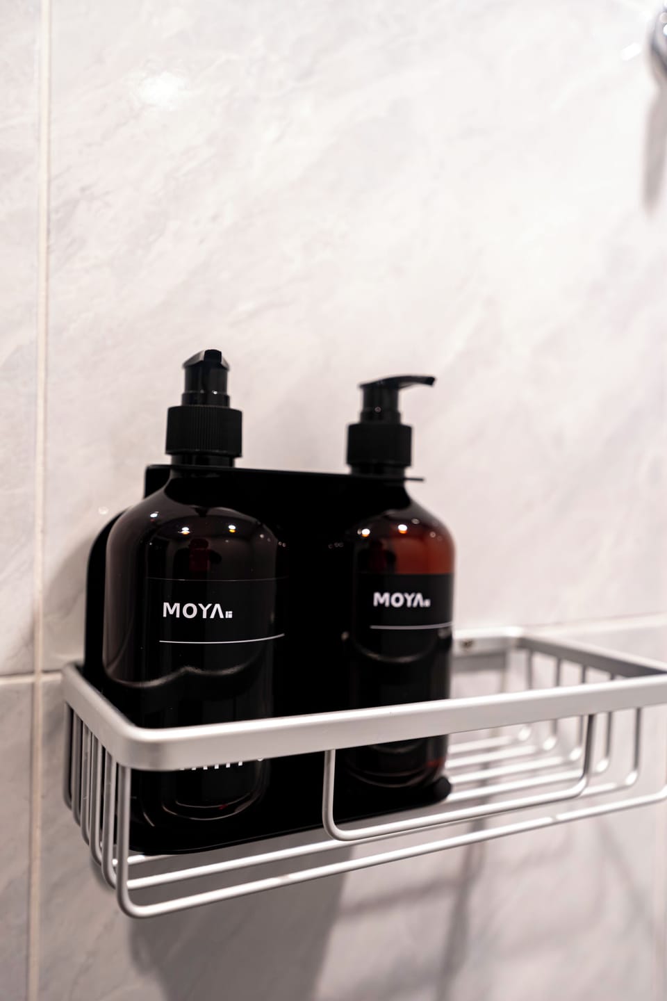 Shower, hair dryer, slippers, towels