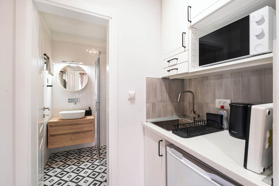 Comfort Studio, City View | Private kitchen | Mini-fridge, microwave, stovetop, cookware/dishes/utensils