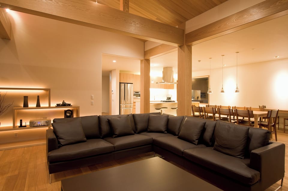 Luxury Chalet, Balcony, Mountain View | Living room | Flat-screen TV