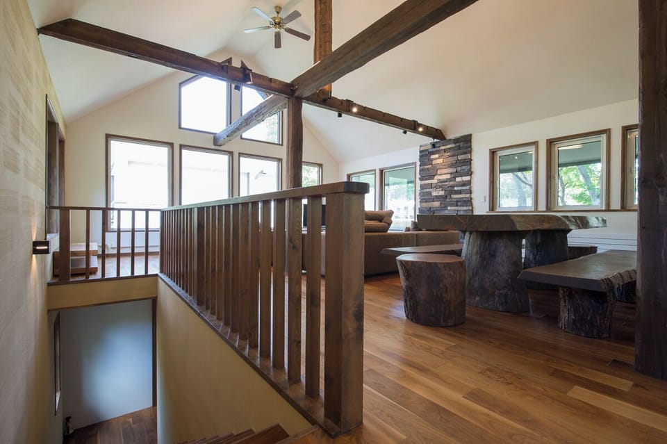Family Chalet, Resort View | Living area | Flat-screen TV, fireplace