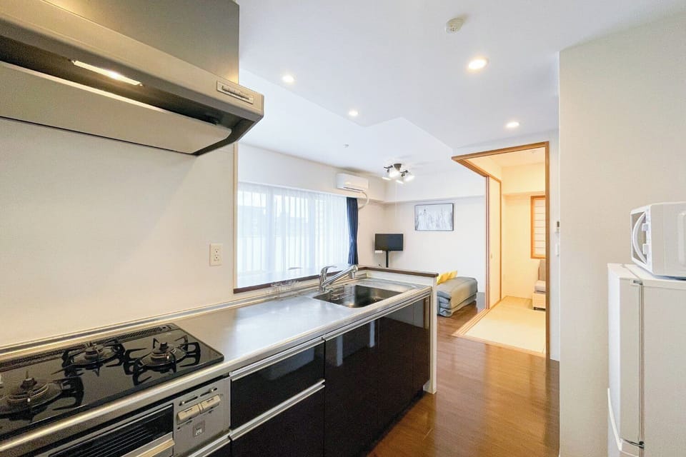 Apartment(i07), Non Smoking | Private kitchen | Fridge, microwave, stovetop, cookware/dishes/utensils