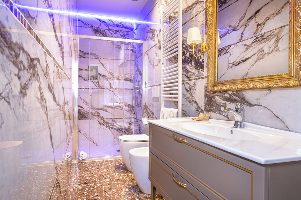 Deluxe Room | Bathroom | Free toiletries, hair dryer, bidet, towels