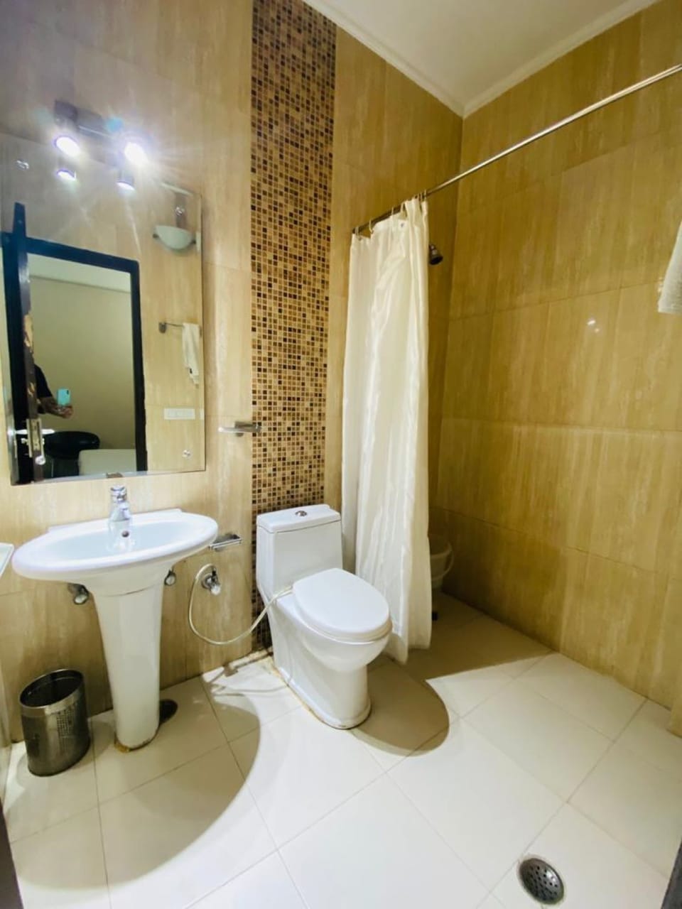 Deluxe Double Room | Bathroom | Shower, free toiletries, towels, soap