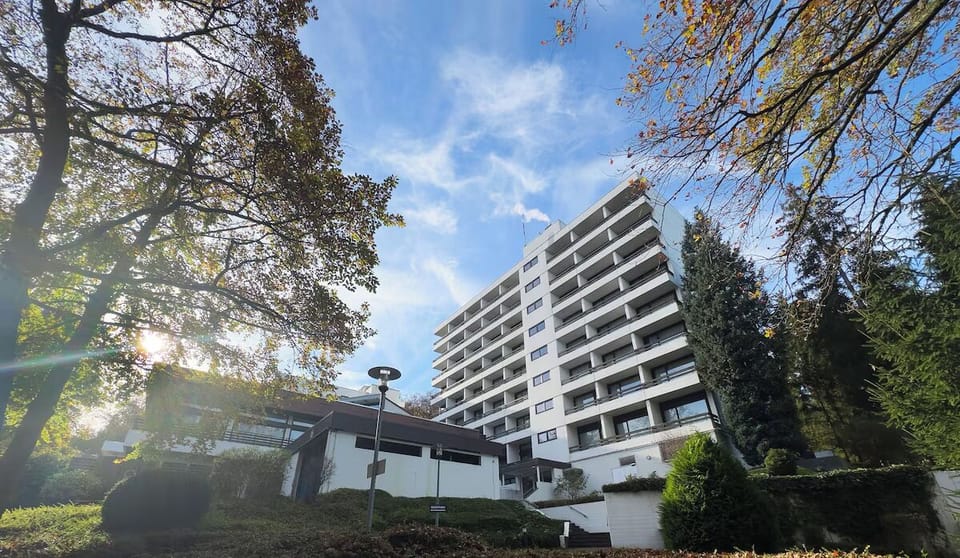 Step outside to fresh air and sunlit garden surroundings.