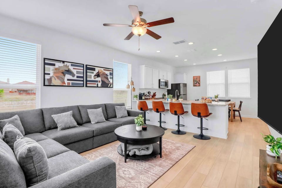 Curl up in the inviting living room & stream your favorites on the smart TV​