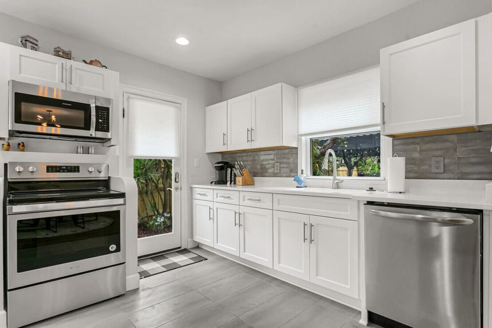 Fully stocked kitchen