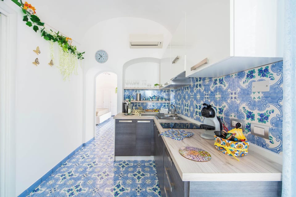 Apartment, 2 Bedrooms, Sea View | Private kitchen | Fridge, stovetop, espresso maker, electric kettle