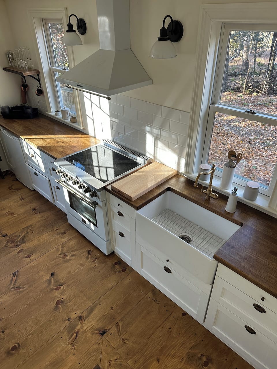 It's a big kitchen for a 500 sq ft cottage!