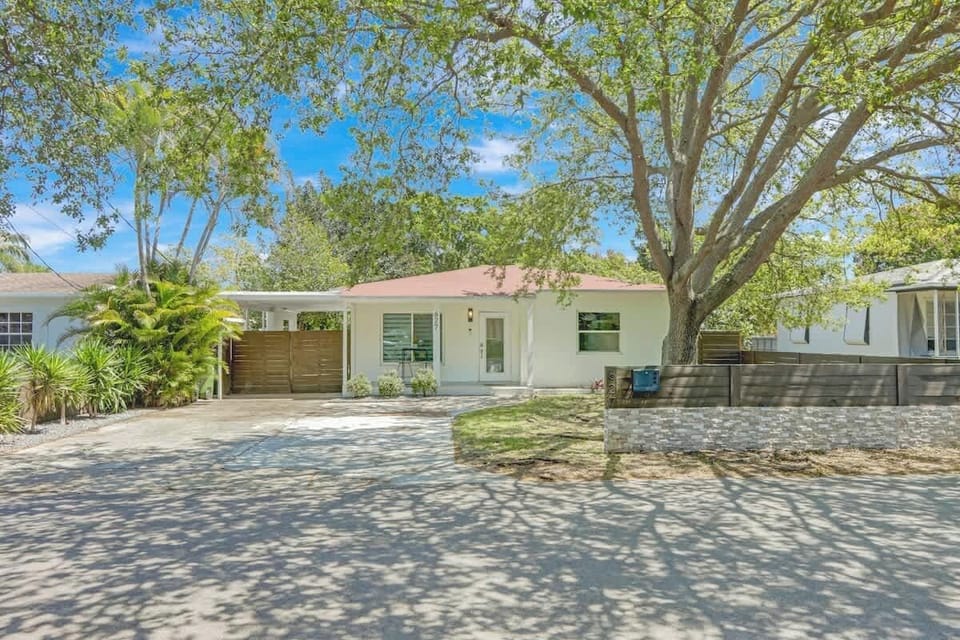 Charming exterior with easy access and convenient parking.