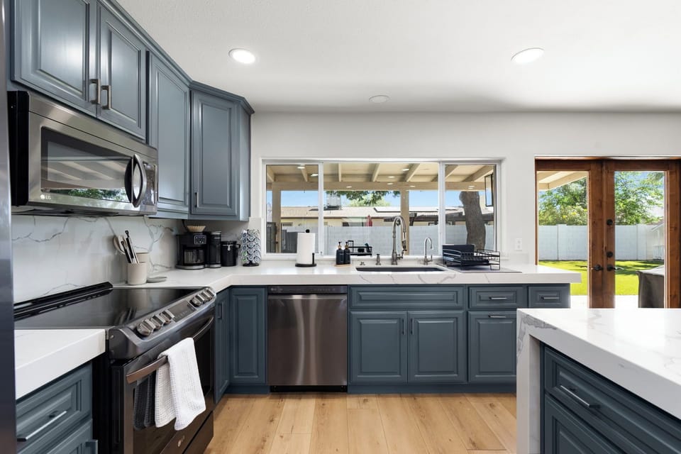 Bright kitchen with ample counter space