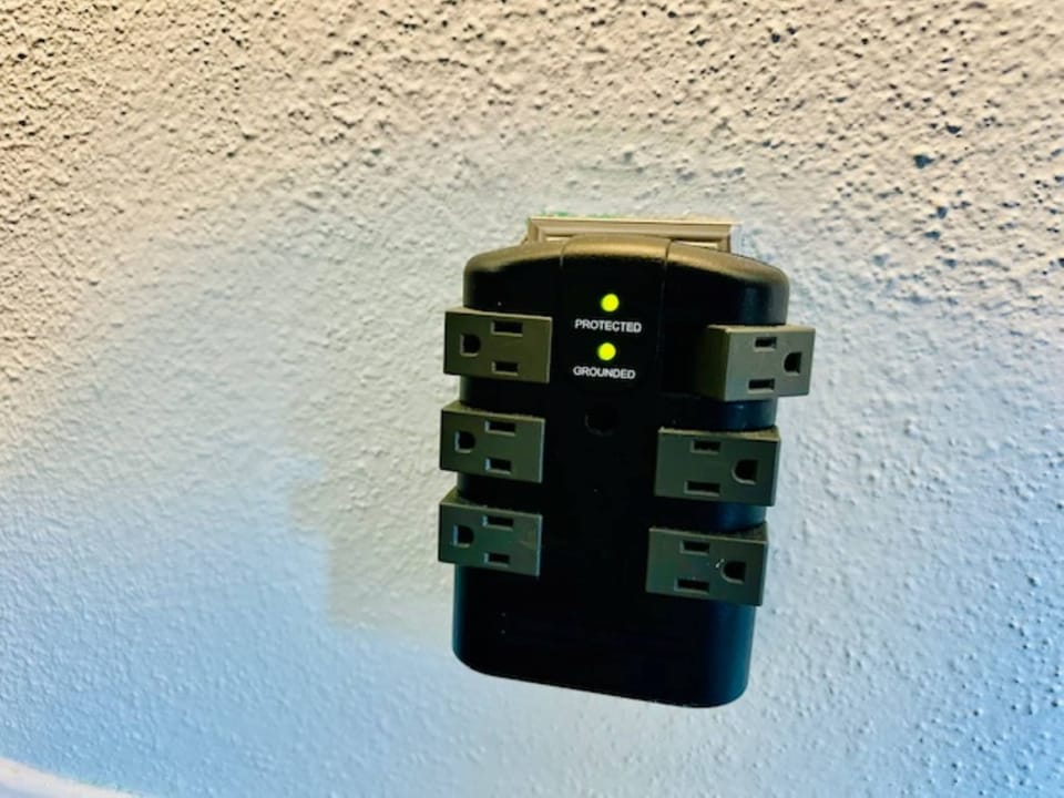 Stay powered up with convenient extra outlets