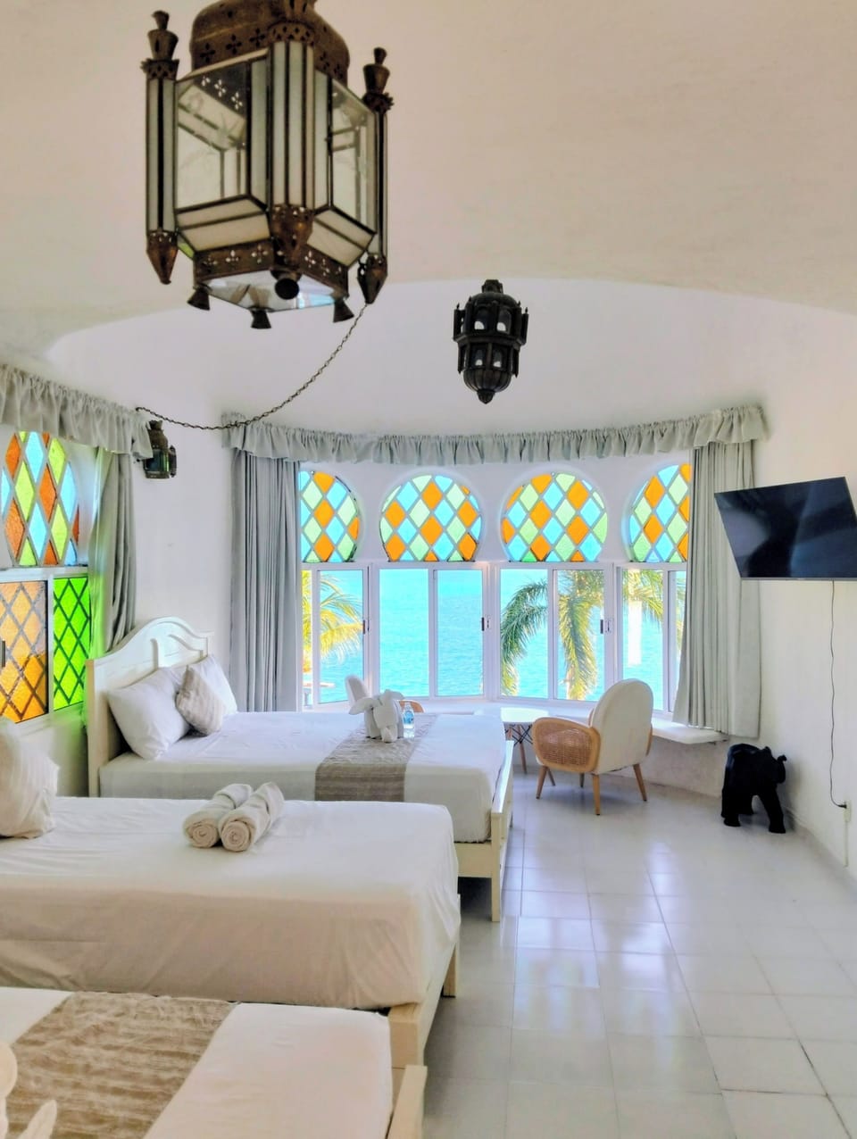 Family Studio, Lagoon View | Iron/ironing board, free WiFi