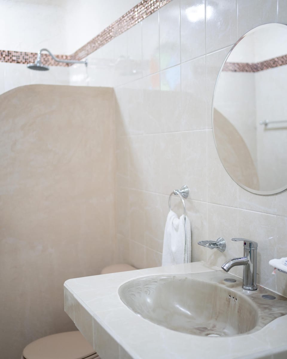 Deluxe Suite, Lagoon View | Bathroom | Shower, towels, soap, shampoo