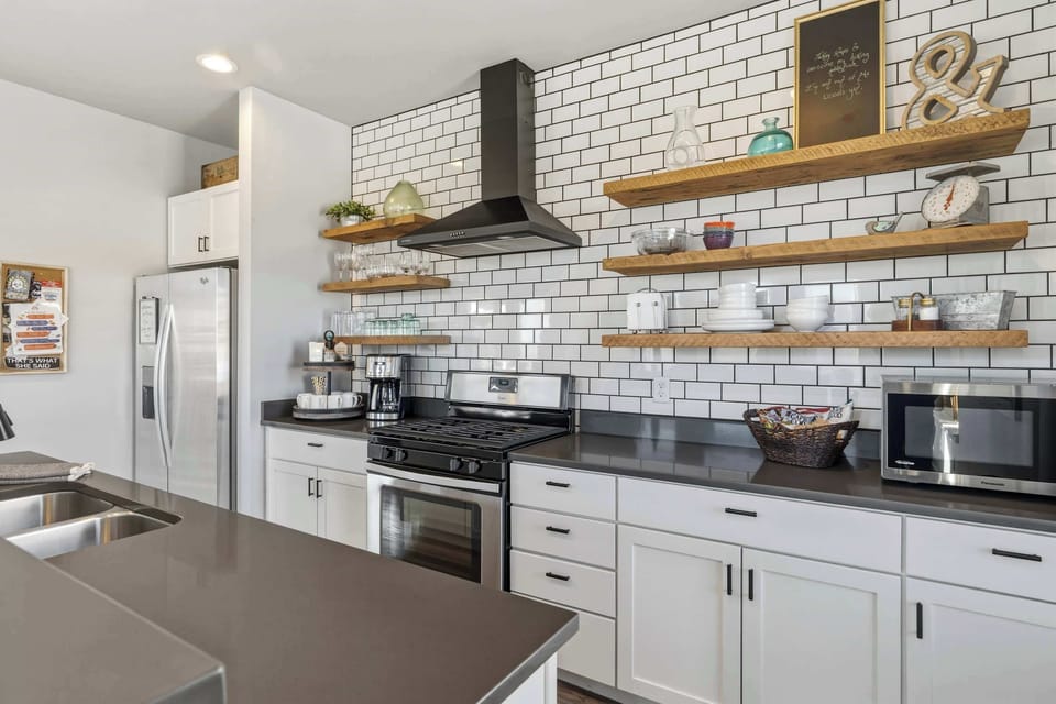 Fully stocked gorgeous kitchen 