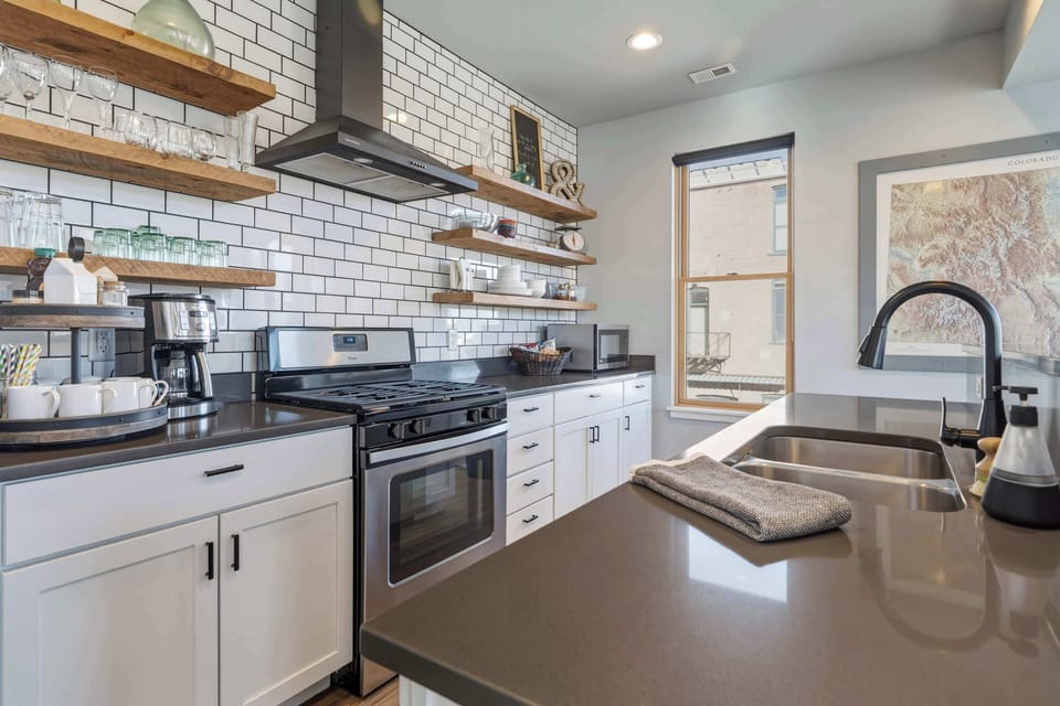 Fully stocked gorgeous kitchen 