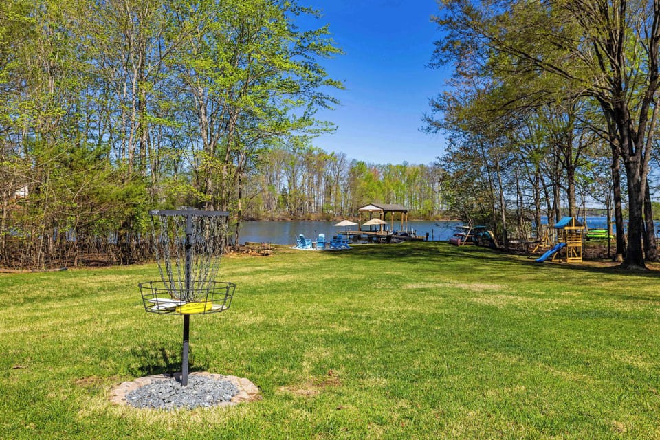 The Scale of the Shore: Looking toward the lake from the edge of the lawn.