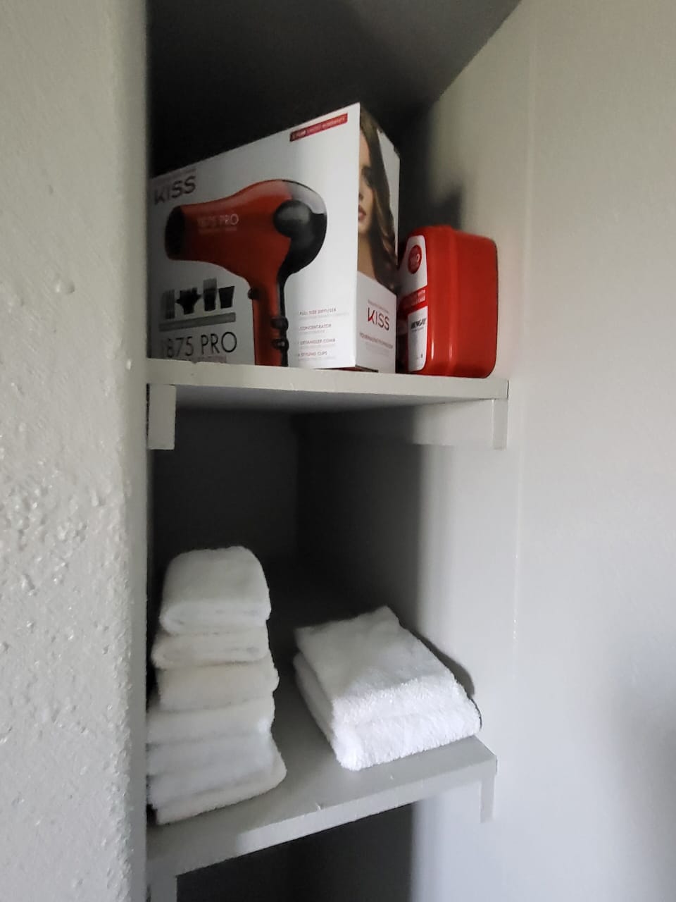 Extra towels and hair dryer