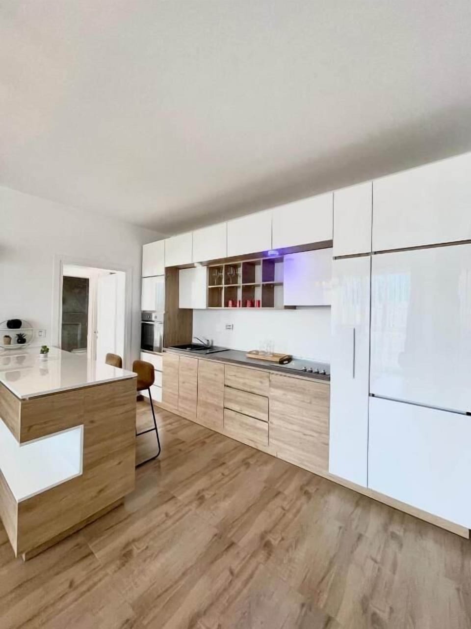 Superior Apartment, 2 Bedrooms, Balcony, City View | Private kitchen | Full-size fridge, microwave, toaster, highchair