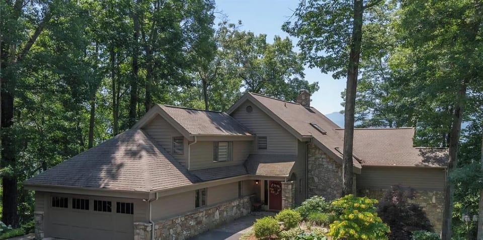 Laurel Ridge Overlook perched above Waynesville and Laurel Riddge Country Club